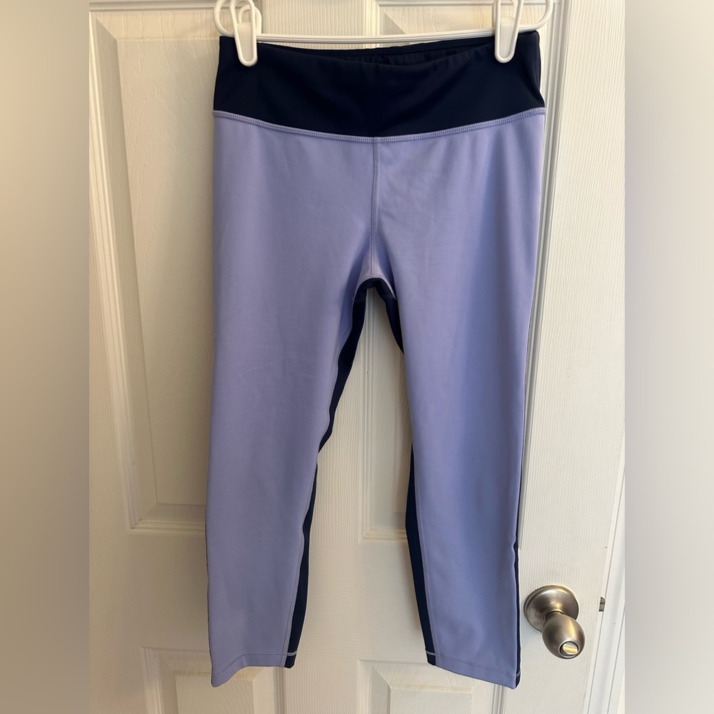 Athleta Girl Spring It On Capri Size XL 14 Blue / Purple
